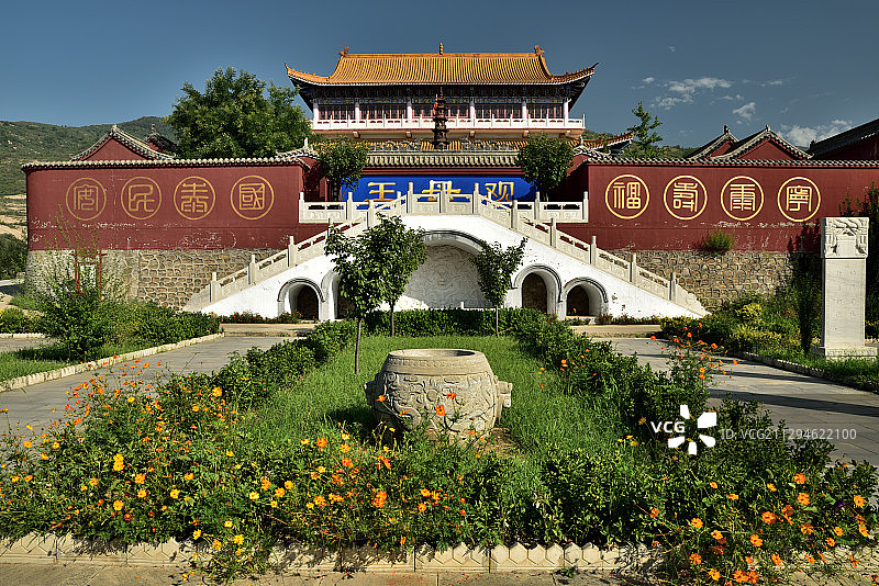 河北省石家庄市平山县王母山王母观图片素材