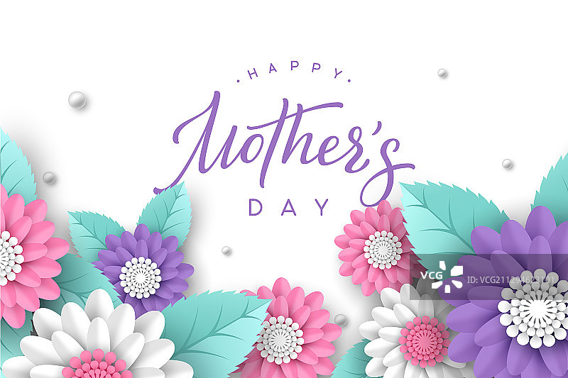 母亲节快乐排版设计图片素材