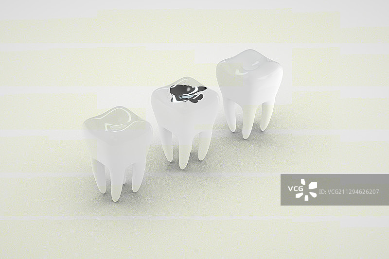 牙齿模型，三维图形图片素材