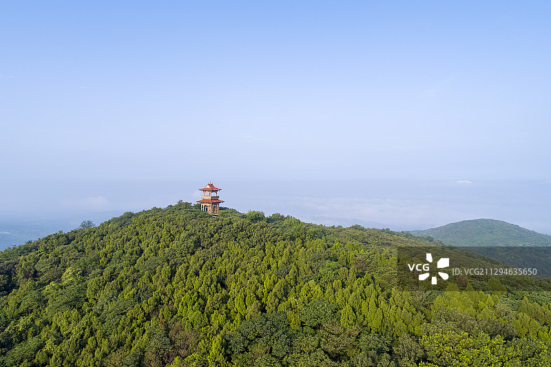 襄阳鹿门山国家森林公园望江亭图片素材