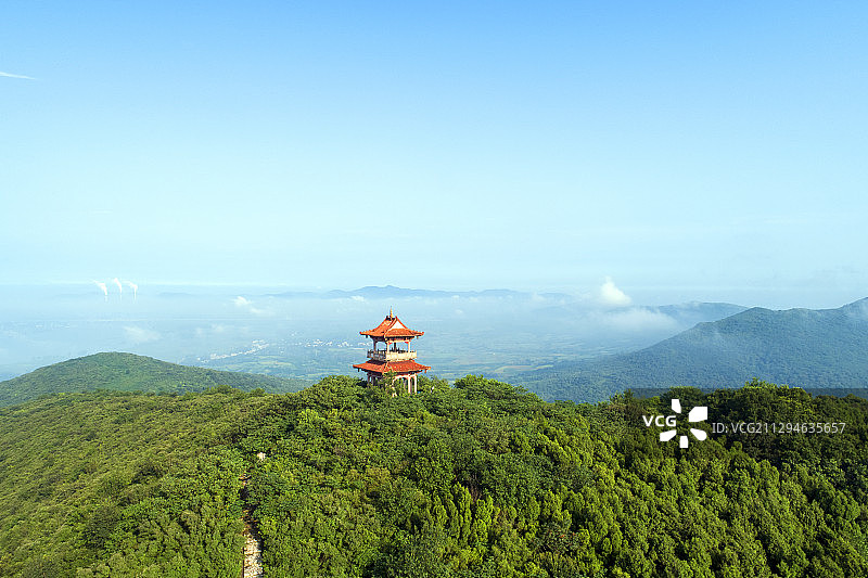 襄阳鹿门山国家森林公园望江亭图片素材