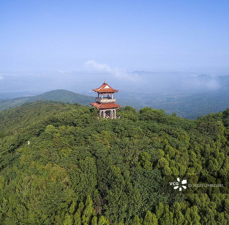 襄阳鹿门山国家森林公园望江亭图片素材