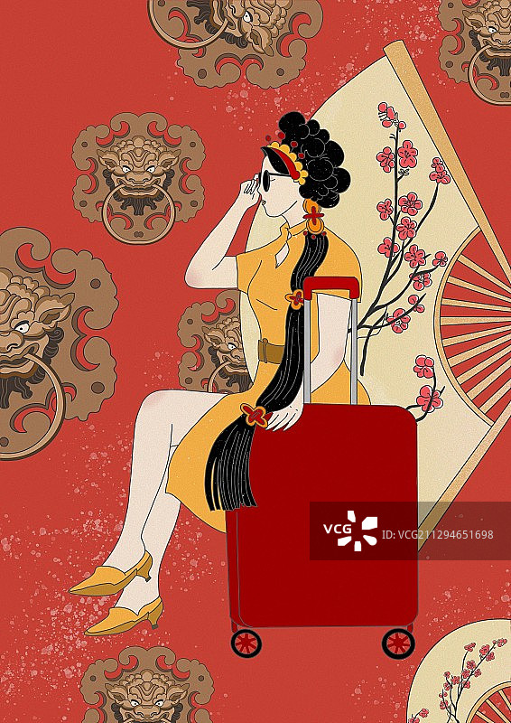 新年旅行图片素材