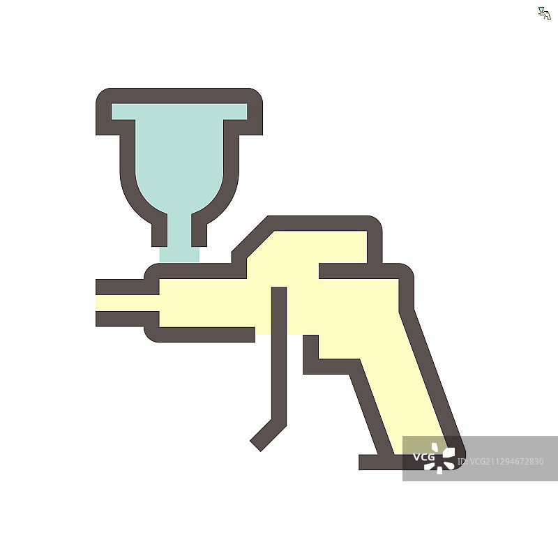 汽车喷漆枪工具图标图片素材