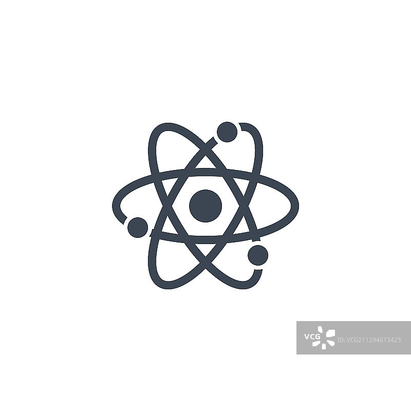 原子相关字形图标图片素材