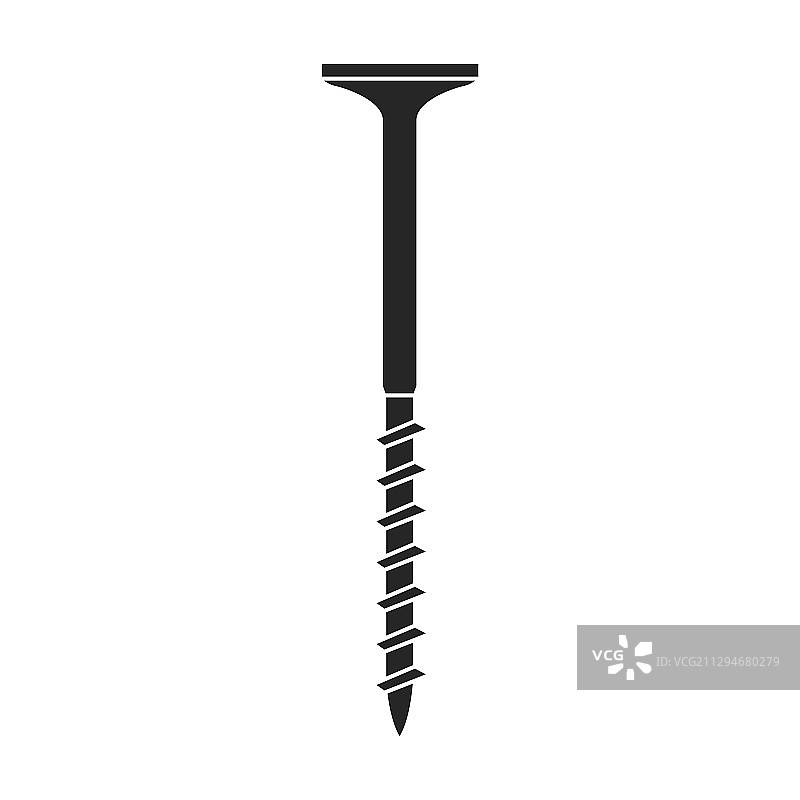 黑色金属螺栓图标图片素材