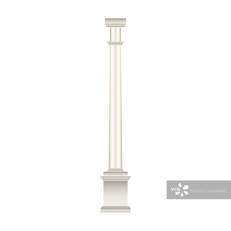 逼真柱子图标图片素材