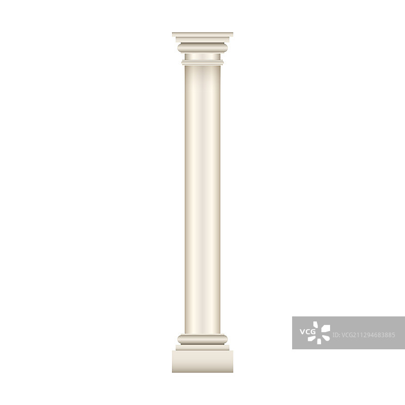 逼真柱子图标图片素材
