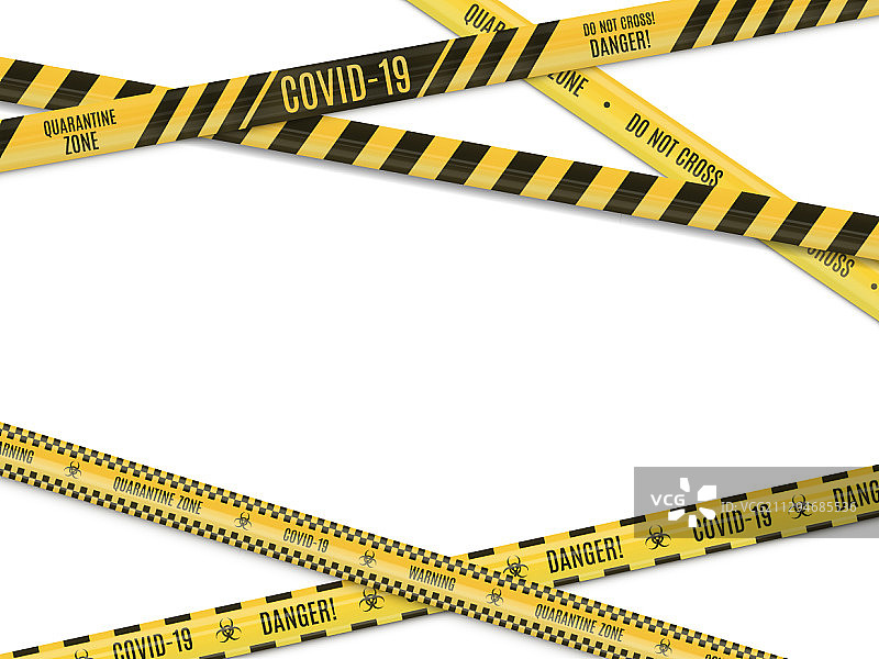 黑色条纹中的黄色交叉警告线图片素材