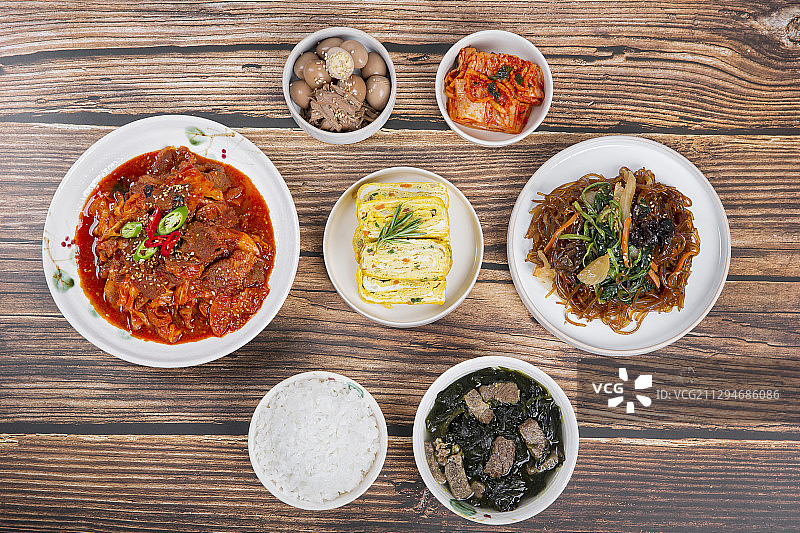 美味韩国料理合集图片素材