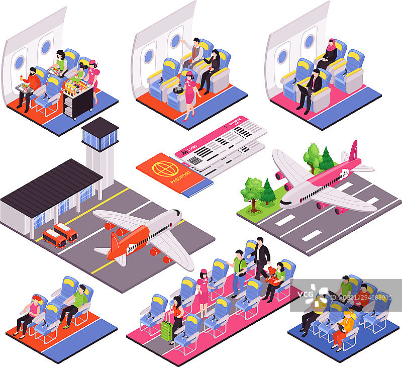 飞机2.5D素材图片素材