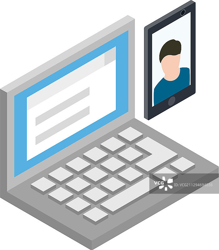 电子小工具图标等距风格图片素材