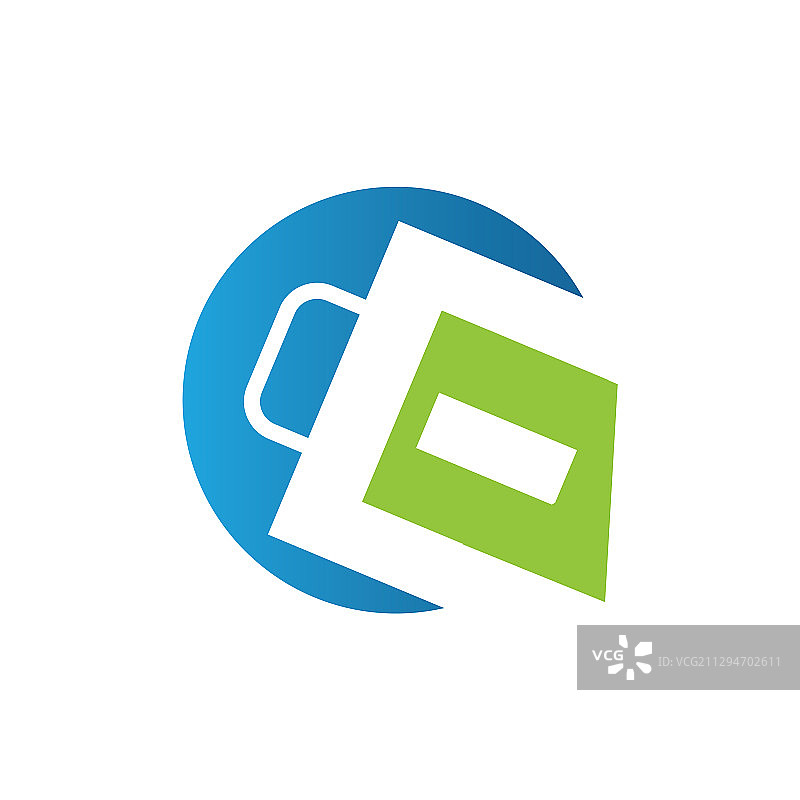 字母E购物袋在线商店标志设计图标图片素材