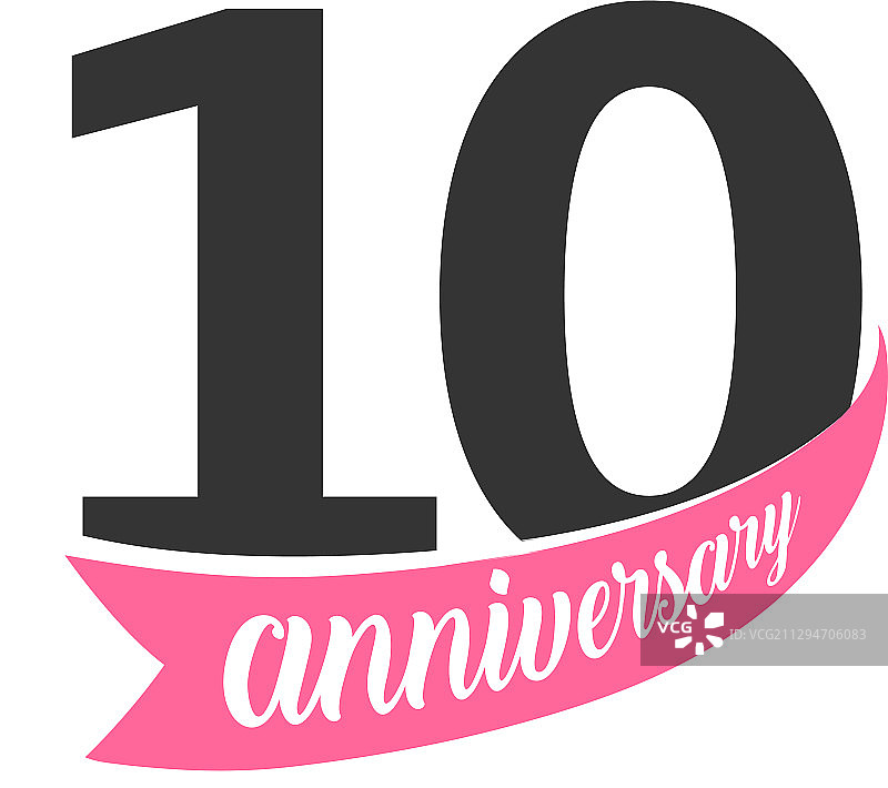 十周年纪念标志数字10图片素材