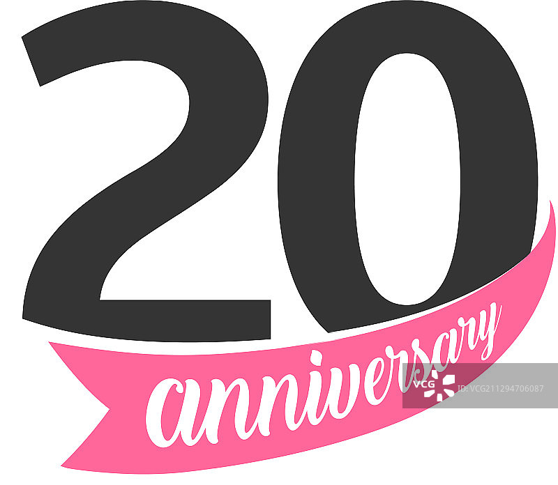 第二十周年标志数字20图片素材