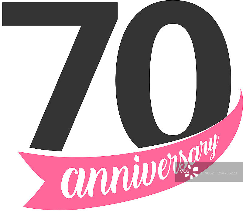 70周年纪念标志数字70图片素材