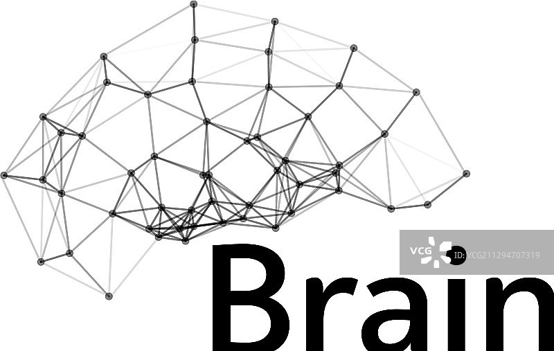 大脑Logo轮廓设计模板图片素材