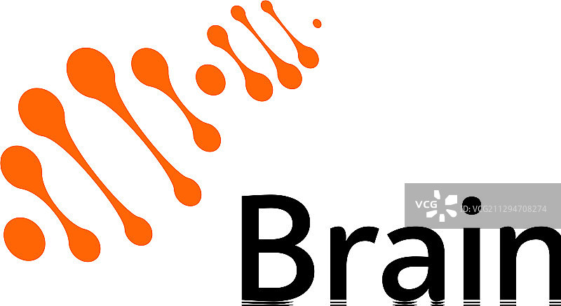 大脑Logo轮廓设计模板图片素材