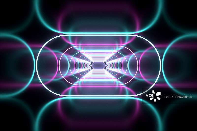 3D现代霓虹灯背景空间图片素材