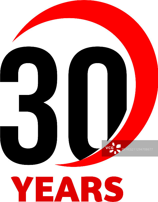 30周年抽象标志图片素材