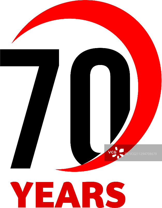 70周年抽象标志图片素材