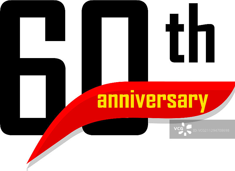 六十周年抽象logo图片素材