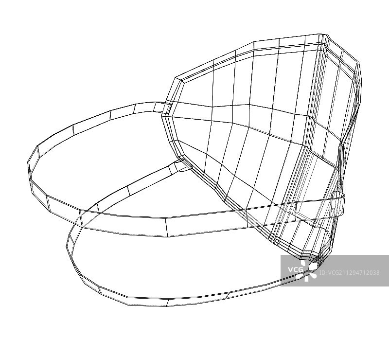 医用外科口罩蓝图风格图片素材