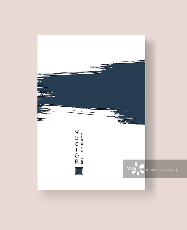 抽象的墨刷条幅与垃圾效果图片素材