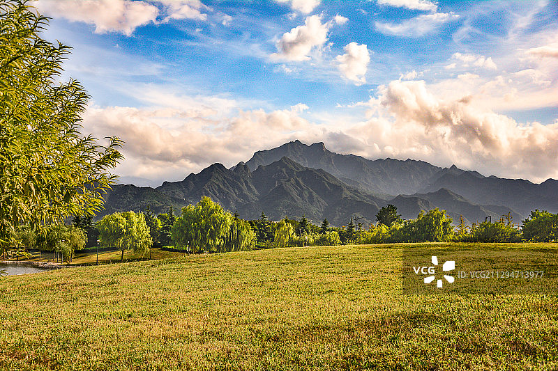 终南山秋景图片素材