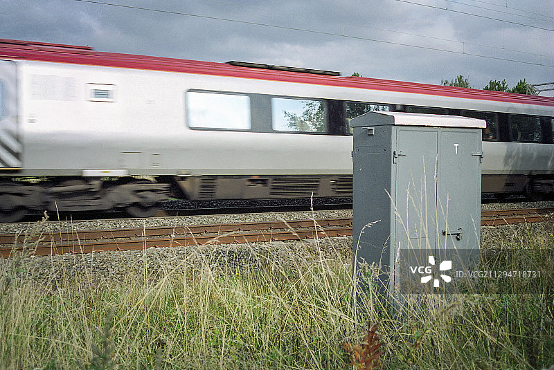 行驶中的火车图片素材