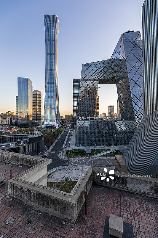 北京中信大厦和中央电视台总部大楼图片素材
