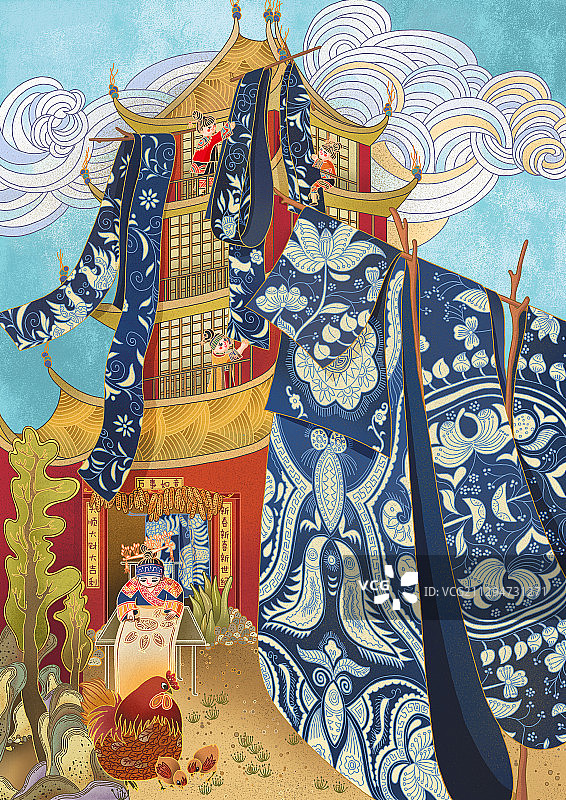 传统蜡染图片素材
