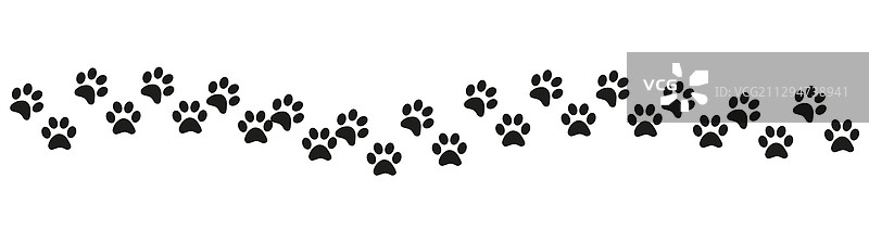 猫狗足迹设计图片素材