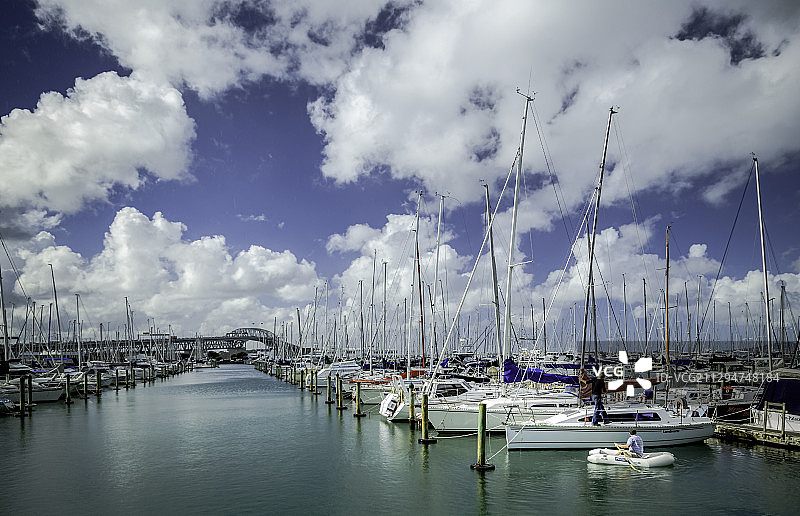 新西兰奥克兰怀特玛塔港图片素材