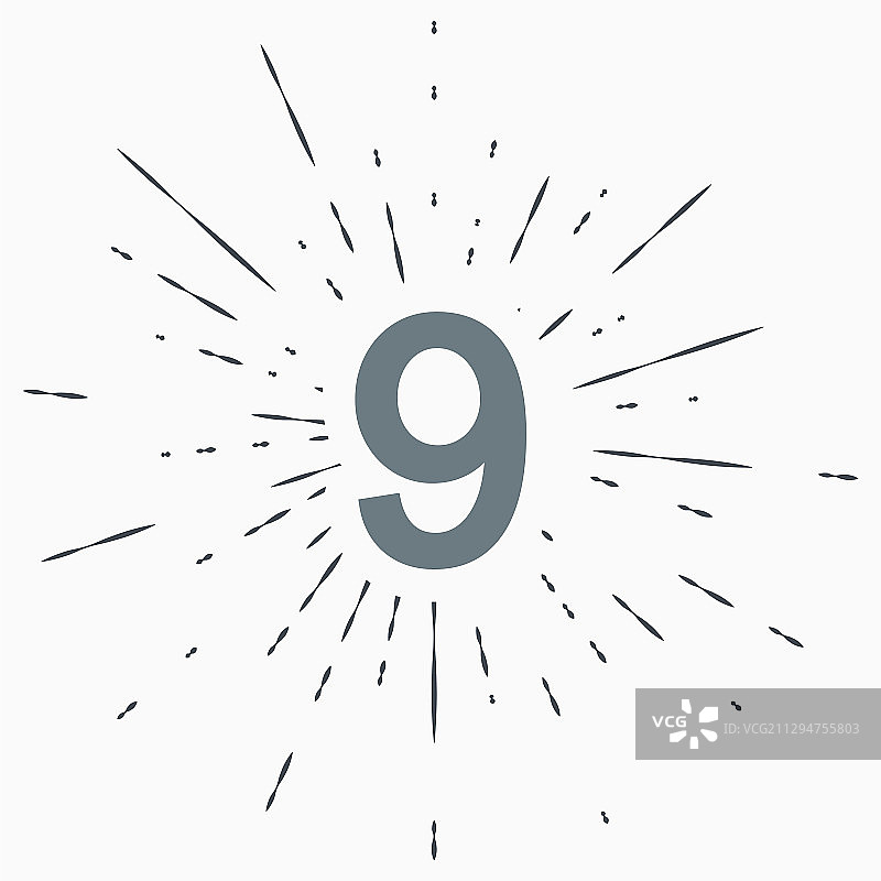 复古太阳光线网站图标图片素材