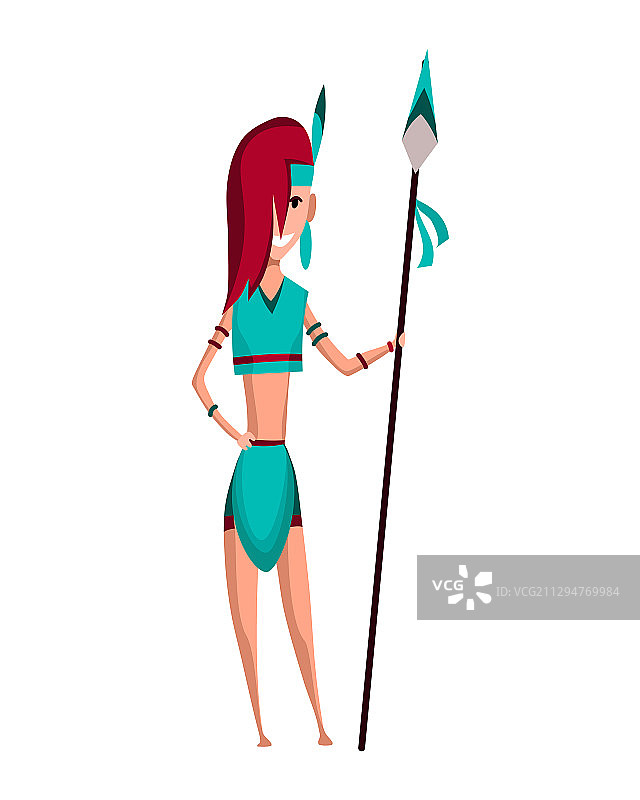 美洲原住民部落成员传统服饰图片素材