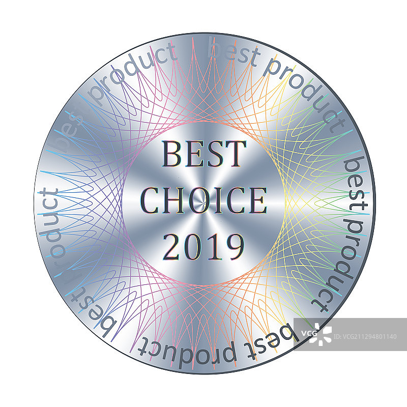 圆形全息逼真贴纸图片素材