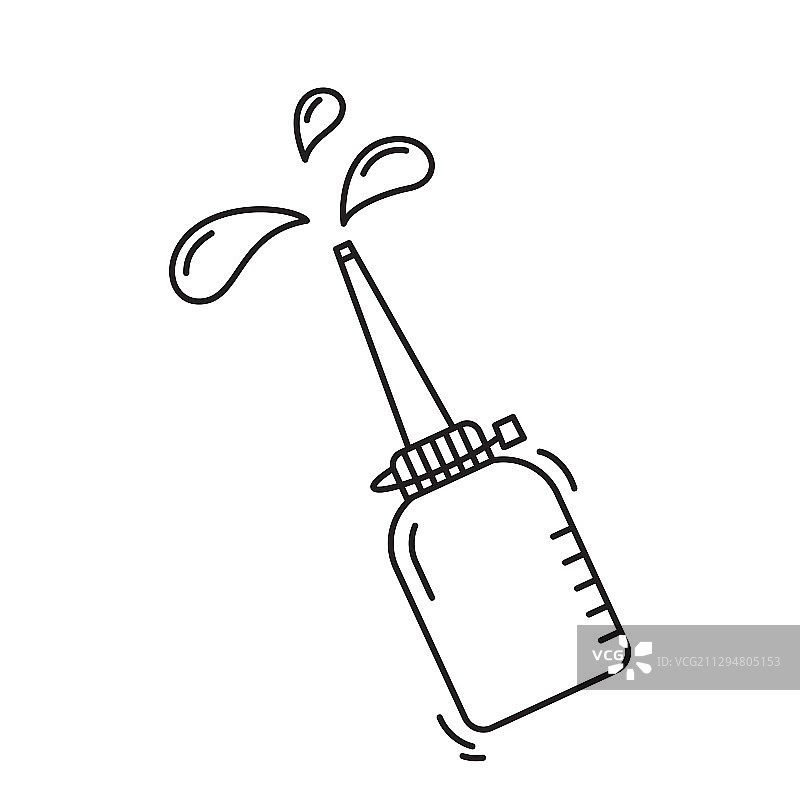 带飞溅油滴的油壶图片素材