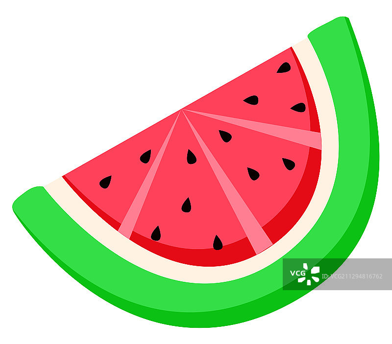 带籽的西瓜切片夏季浆果图片素材