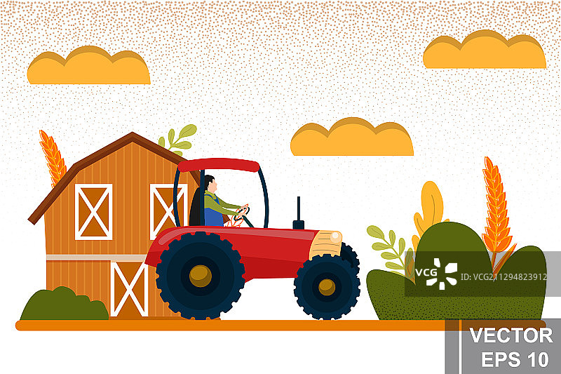 农场收割设计素材图片素材