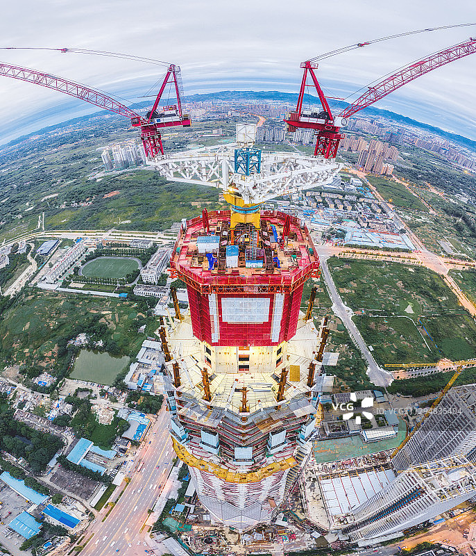 塔吊之城图片素材