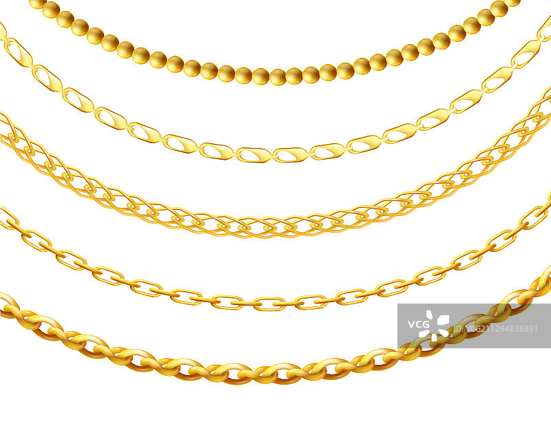 金色金属链条素材图片素材