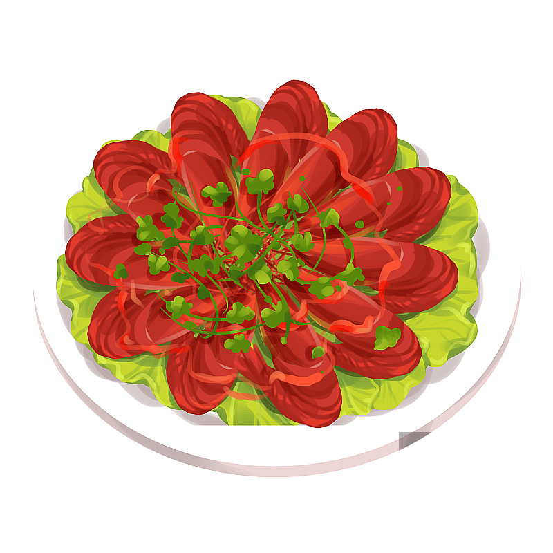 炒虾美食元素图片素材