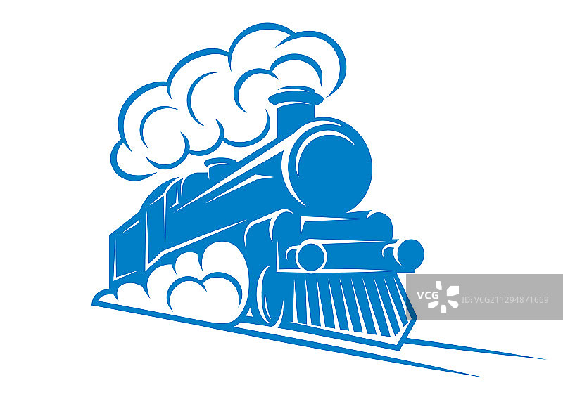 复古火车设计配色图案图片素材