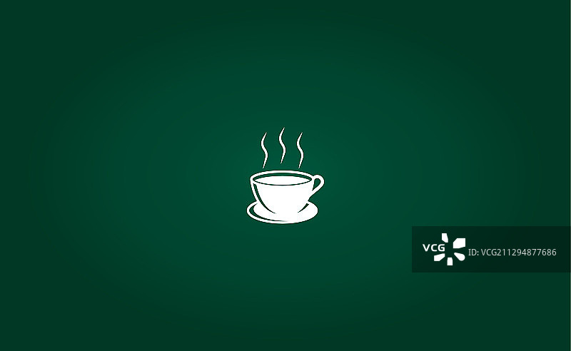 咖啡或茶杯图标桌面壁纸图片素材