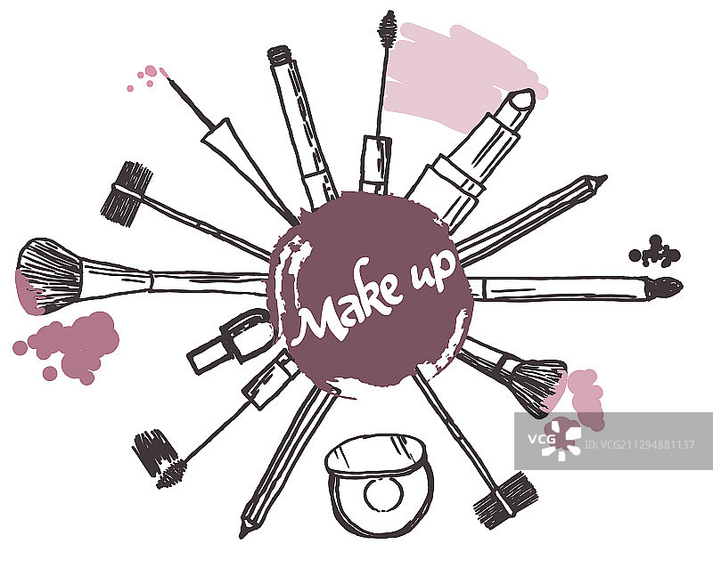 化妆刷化妆品系列美术刷图片素材
