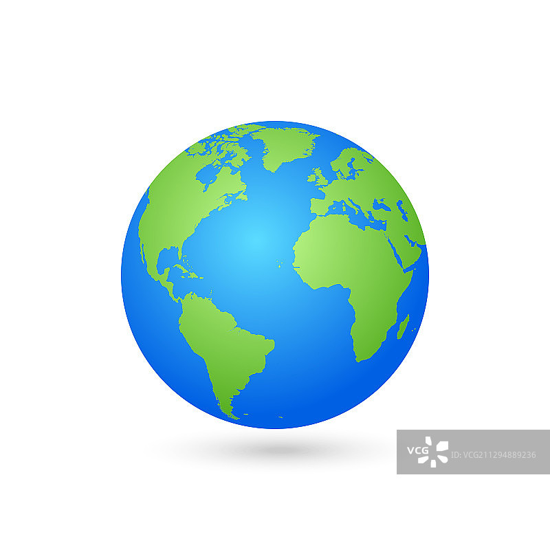 世界地图和地球仪细节EPS 10图片素材