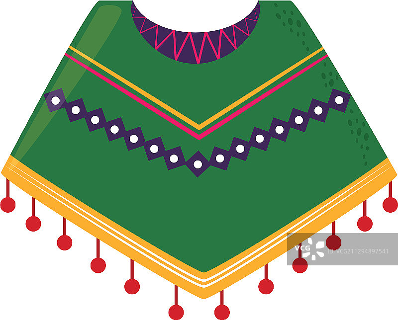 披风服饰：墨西哥 Cinco de Mayo 节庆图片素材