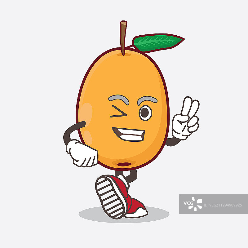 卡通枇杷吉祥物图片素材