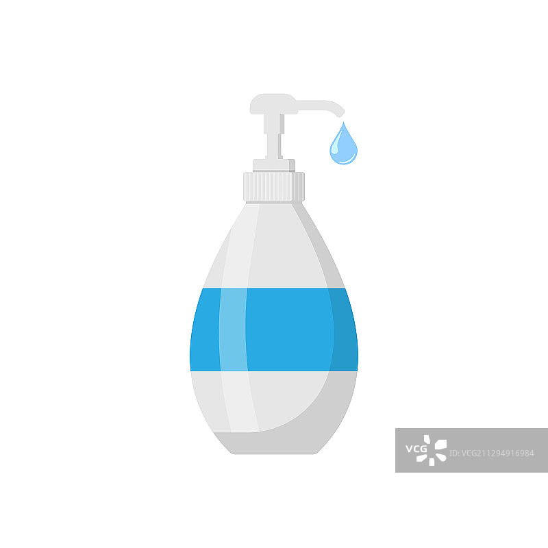 白色背景肥皂瓶图标图片素材